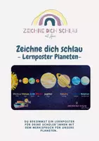 Vorschau - Poster - Reise ins Weltall | Lernposter| Zeichne dich schlau - Deckblatt