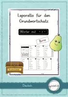 Vorschau - Arbeitsblätter - Leporello - Grundwortschatz Wörter mit -r- - Deckblatt