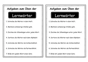 Vorschau - Arbeitsblätter - Leporello - Grundwortschatz Wörter mit -r- - Seite 3