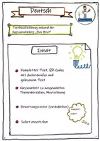 Vorschau - Arbeitsblätter - Materialpaket: Textbeschreibung Prosa - Deckblatt