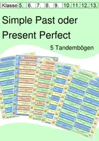 Vorschau - Spiele - Tandem Activity / Tandembögen zu Simple Past oder Present Perfect - Deckblatt