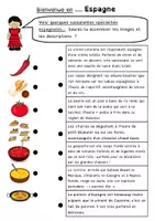 Aperçu - Feuilles d'exercices - Mini Tour d'Europe : l'Espagne - Page 1