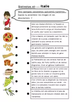 Aperçu - Feuilles d'exercices - Mini Tour d'Europe : l'Italie - Page 1