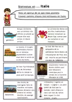Aperçu - Feuilles d'exercices - Mini Tour d'Europe : l'Italie - Page 2