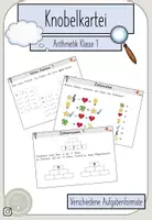 Vorschau - Arbeitsblätter - Knobelaufgaben für die Klasse 1 - Arithmetik - Deckblatt