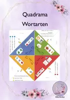 Vorschau - Mal- und Bastelvorlagen - Quadrama Wortarten - Deckblatt