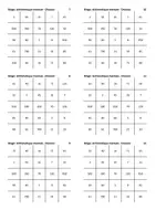 Aperçu - Jeux - Arithmétique mentale - Division - Bingo - Page 1