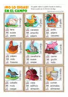 Aperçu - Jeux - en el campo - jeu Espagnol No lo digas! - Page 1