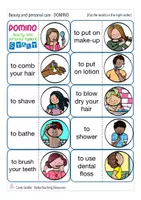 Vista previa - Juegos / Gamificación - beauty and personal hygiene English / Inglés domino game - página 1