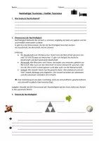 Vorschau - Arbeitsblätter - Nachhaltiger Tourismus - Deckblatt
