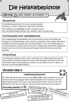 Vorschau - Arbeitsblätter - Heißklebepistole - Deckblatt