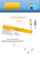 Vorschau - Stundenentwürfe - Stundenbilder Leichtathletik - Deckblatt