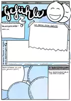 Vorschau - Arbeitsblätter - Gefühle - Arbeitsblatt / Sketchnotes - Deckblatt