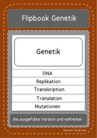 Vorschau - Arbeitsblätter - Materialpaket Genetik (Flipbook und Escape Game) - Seite 1