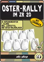 Vorschau - Stationenlernen - Oster-Rally im ZR 20 (Kopfrechnen, Ostern, würfeln, Malvorlagen) - Deckblatt