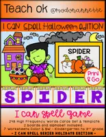 Vista previa - Hojas de trabajo - I CAN SPELL Series Special Edition Holidays HALLOWEEN - página 1