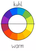 Vorschau - Stundenentwürfe - Frühlingsbild warme und kalte Farben, Kunst Grundschule - Seite 1