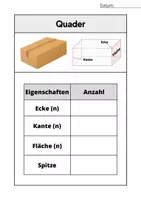 Vorschau - Arbeitsblätter - Steckbriefe von Körpern | Eigenschaften von Körpern entdecken - Seite 1