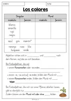 Vorschau - Arbeitsblätter - Los colores - Grammatik (AB) - Seite 2