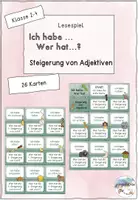 Vorschau - Spiele - Ich habe... Wer hat...? Steigerung von Adjektiven - Deckblatt
