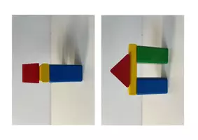 Vorschau - Bildkarten - Geometrie Ansichten Bausteine Bauen und schauen - Seite 1