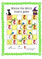 Vorschau - Spiele - Spielerisches Leseverständnis am Beispiel von "Winnie the Witch" - Board game (Englisch) - Seite 1