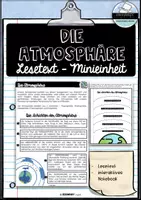 Vorschau - Unterrichtsreihen - Die Atmosphäre - Lesetext Minieinheit - Deckblatt
