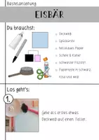 Vorschau - Mal- und Bastelvorlagen - Bastelanleitung Eisbär (auch zum selbst schreiben) - Seite 2