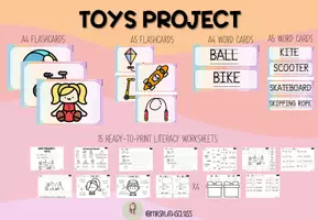 Vista previa - Hojas de trabajo - Toys - Project Unit @mrsruthsclass - Portada