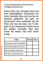 Vorschau - Arbeitsblätter - Faschingsbuch/Karnevalsbuch - spielerisch Lesen lernen - Seite 3