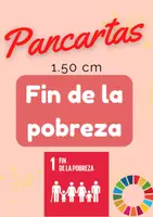 Vista previa - Decoración del aula - Fin de la pobreza Pancarta - Portada
