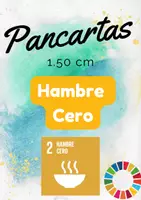Vista previa - Decoración del aula - ODS 2. Hambre cero Pancarta - Portada