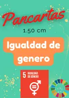 Vista previa - Decoración del aula - ODS 5. Igualdad de genero Pancarta - Portada