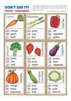Aperçu - Jeux - fruits and vegetables food game Don't say it English / Anglais - Page 1