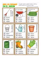 Vista previa - Juegos / Gamificación - En el jardín ¡No lo digas! juego para explicar palabras Español / E.L.E. - página 2