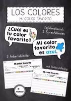Vorschau - Arbeitsblätter - Los colores - Mi color favorito - Deckblatt