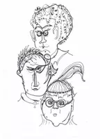 Vorschau - Mal- und Bastelvorlagen - Cartoons: Zeichnen aus einer Linie - Seite 1