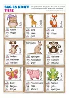 Aperçu - Jeux - Sag es nicht! Tiere Deutsch / Allemand Spiel - Page 1