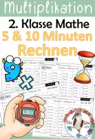Vorschau - Arbeitsblätter - 5 & 10 Minuten Rechnen - Multiplikation & Kleine Einmaleins - Deckblatt