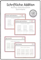 Vorschau - Stationenlernen - Materialpaket: Schriftliche Addition ZR 1000 - Deckblatt