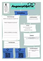 Vista previa - Hojas de trabajo - Perfil de la profesión: "Óptico/Óptica" (alemán) - página 1