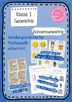 Vorschau - Unterrichtsreihen - 1. Klasse - Achsensymmetrie - Riesenpaket für den handlungsorientierten Unterricht - Deckblatt