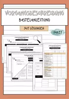 Vorschau - Arbeitsblätter - Vorgangsbeschreibung *Bastelanleitung* Paket - Deckblatt