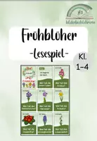 Vorschau - Spiele - Frühblüher Lesespiel - Deckblatt