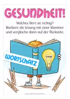 Vorschau - Aufgabenkarten - Klammerkarten Gesundheit Deutsch - Seite 1