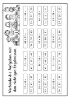 Vorschau - Arbeitsblätter - Interaktives PDF "Ostern": Addition und Subtraktion im ZR 100 mit ZÜ - Seite 3
