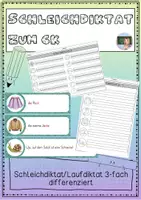 Vorschau - Arbeitsblätter - Schleichdiktate Materialpaket - Seite 1