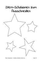 Vorschau - Arbeitsblätter - Stern-Schablonen zum Malen und Basteln: Für Fensterdeko & andere Bastelprojekte - Seite 1