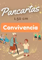 Vista previa - Decoración del aula - Convivencia Pancarta 1.50 cm de largo - Portada