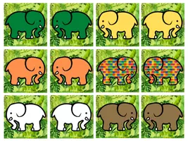 Vorschau - Spiele - Freiarbeitsmaterial passend zum Buch "Elmar, der Elefant" - Seite 2